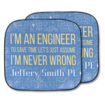 Engineer Quotes Car Sun Shade - Two Piece (Personalized)