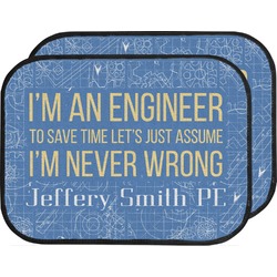 Engineer Quotes Car Floor Mats (Back Seat) (Personalized)