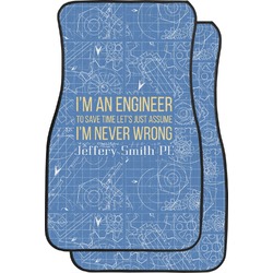Engineer Quotes Car Floor Mats (Front Seat) (Personalized)
