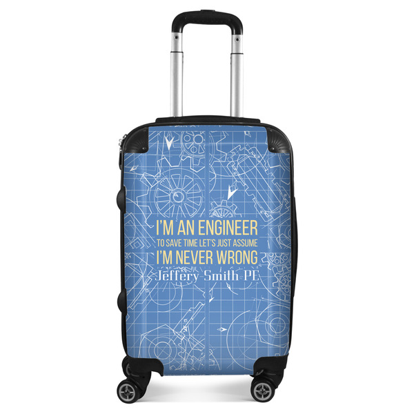 Custom Engineer Quotes Suitcase - 20" Carry On (Personalized)