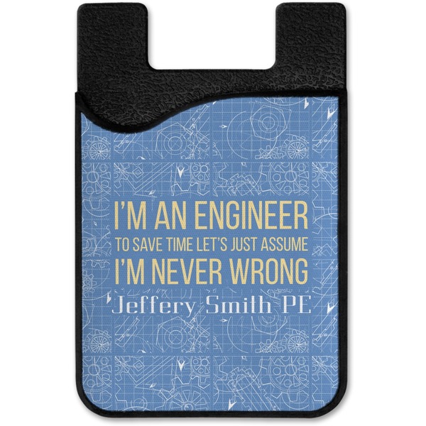 Engineer Quotes Cell Phone Credit Card Holder