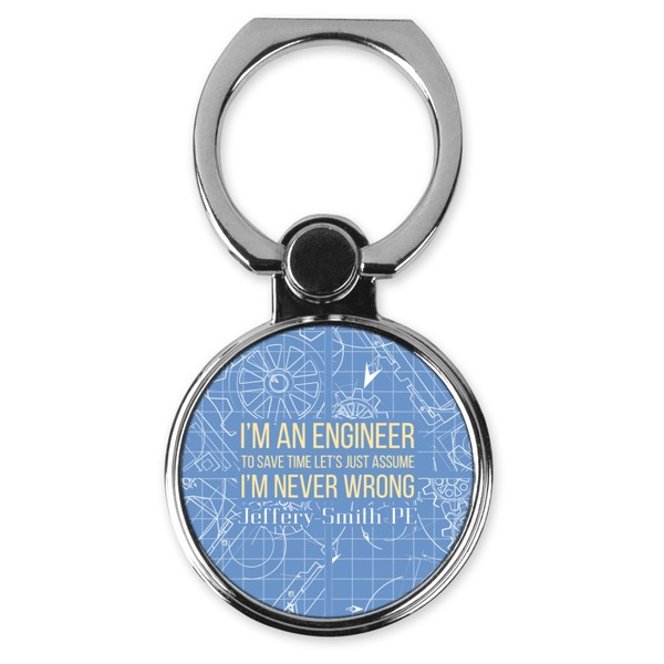 Custom Engineer Quotes Cell Phone Ring Stand & Holder (Personalized)