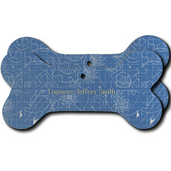 Engineer Quotes Ceramic Dog Ornament - Front & Back w/ Name or Text