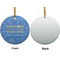 Engineer Quotes Ceramic Flat Ornament - Circle Front & Back (APPROVAL)