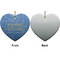 Engineer Quotes Ceramic Flat Ornament - Heart Front & Back (APPROVAL)
