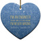 Engineer Quotes Ceramic Flat Ornament - Heart (Front)