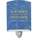 Engineer Quotes Ceramic Night Light (Personalized)