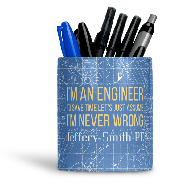 Custom Engineer Quotes Ceramic Pen Holder