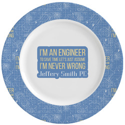 Engineer Quotes Ceramic Dinner Plates (Set of 4) (Personalized)