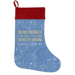 Engineer Quotes Holiday Stocking w/ Name or Text