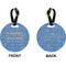 Engineer Quotes Circle Luggage Tag (Front + Back)