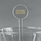 Engineer Quotes 5.5" Round Plastic Stir Sticks - Clear