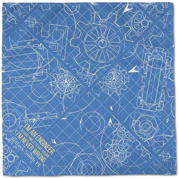 Engineer Quotes Cloth Napkins - Personalized Dinner (Full Open)