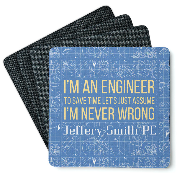 Engineer Quotes Coaster Rubber Back - Main