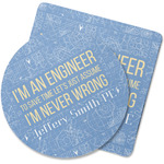 Engineer Quotes Rubber Backed Coaster (Personalized)