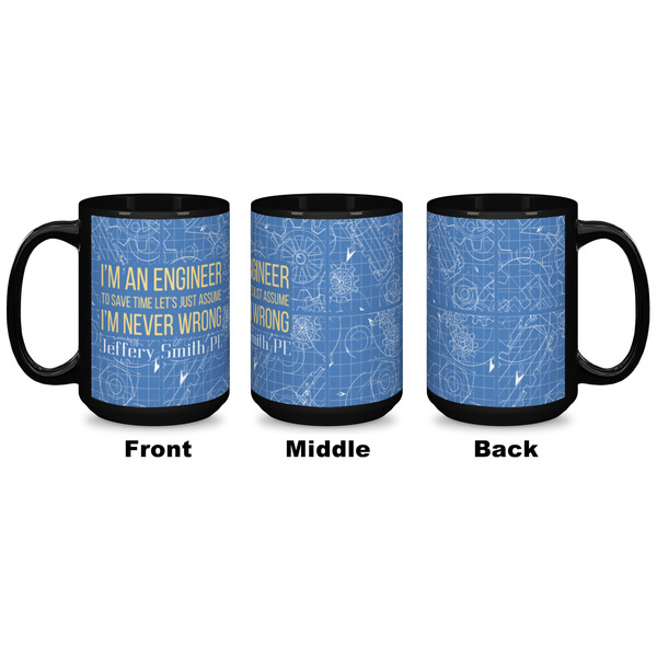 Engineer Quotes Coffee Mug - 15 oz - Black APPROVAL