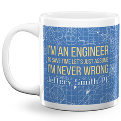 Engineer Quotes 20 Oz Coffee Mug - White (Personalized)