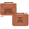 Engineer Quotes Cognac Leatherette Bible Covers - Small Double Sided Apvl