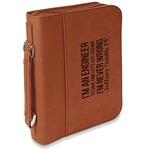 Engineer Quotes Leatherette Bible Cover with Handle & Zipper - Small - Single Sided (Personalized)