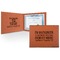 Engineer Quotes Cognac Leatherette Diploma / Certificate Holders - Front and Inside - Main