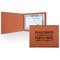 Engineer Quotes Leatherette Certificate Holder - Front (Personalized)