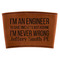 Engineer Quotes Leatherette Cup Sleeve (Personalized)