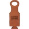 Engineer Quotes Cognac Leatherette Wine Totes - Single Front