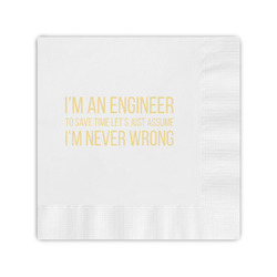 Engineer Quotes Coined Cocktail Napkins