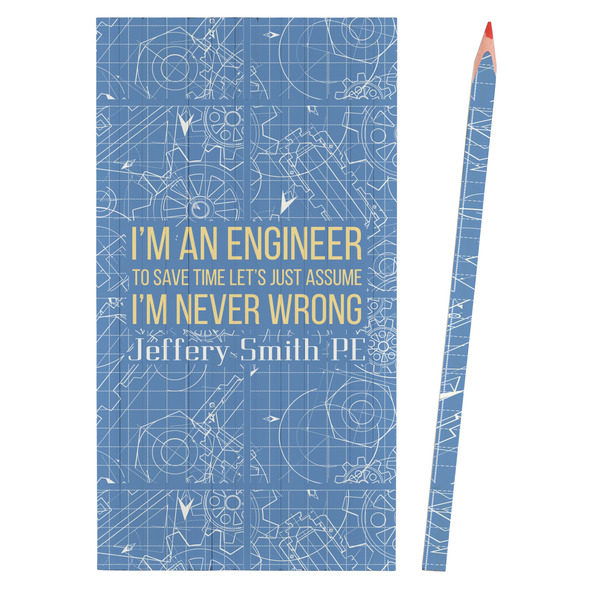 Engineer Quotes Colored Pencils - Front View