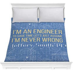 Engineer Quotes Comforter - Full / Queen (Personalized)