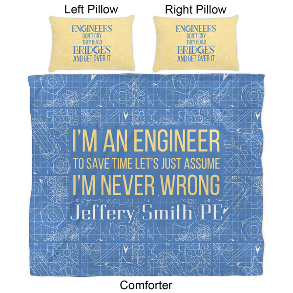 Engineer Quotes Comforter Set - King - Approval