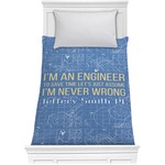 Engineer Quotes Comforter - Twin XL (Personalized)