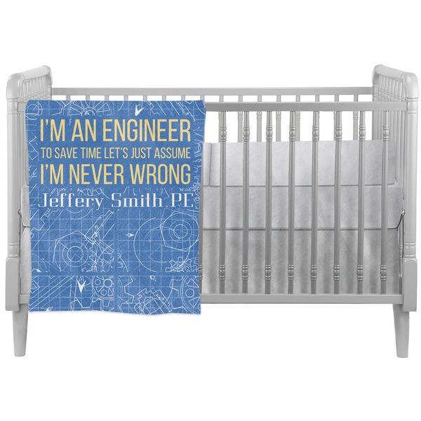 Custom Engineer Quotes Crib Comforter / Quilt (Personalized)