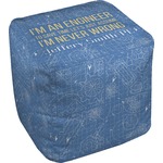 Engineer Quotes Cube Pouf Ottoman - 18" (Personalized)
