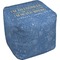 Engineer Quotes Cube Pouf Ottoman (Top)