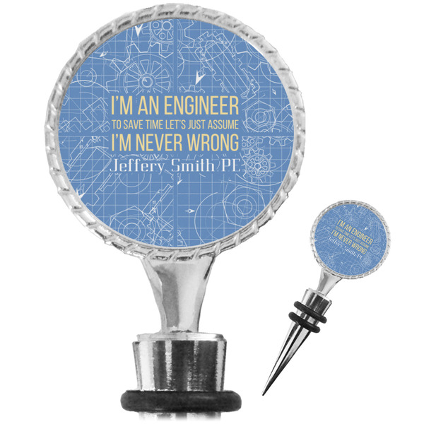 Custom Engineer Quotes Wine Bottle Stopper (Personalized)