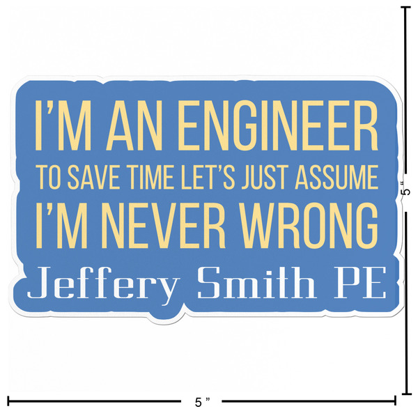 Engineer Quotes Custom Shape Iron On Patches - L - APPROVAL