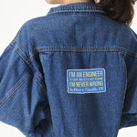 Engineer Quotes Twill Iron On Patch - Custom Shape - X-Large (Personalized)