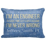 Engineer Quotes Decorative Baby Pillowcase - 16"x12" (Personalized)