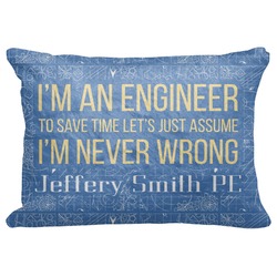 Engineer Quotes Decorative Baby Pillowcase - 16"x12" (Personalized)