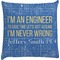 Engineer Quotes Decorative Pillow Case (Personalized)