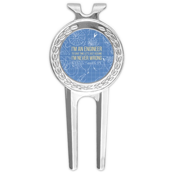 Custom Engineer Quotes Golf Divot Tool & Ball Marker (Personalized)