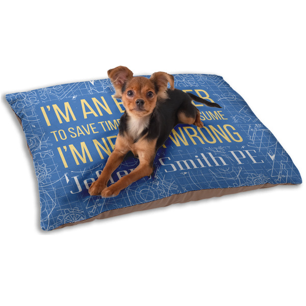Engineer Quotes Dog Bed - Small LIFESTYLE