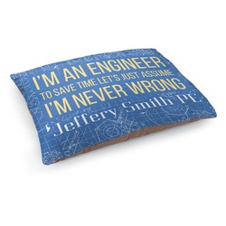 Engineer Quotes Dog Bed - Medium w/ Name or Text