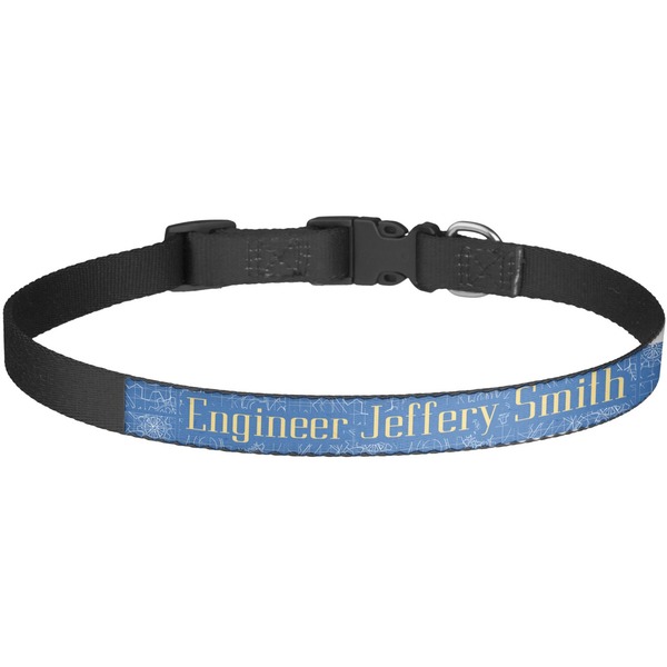 Custom Engineer Quotes Dog Collar - Large (Personalized)