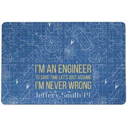 Engineer Quotes Dog Food Mat w/ Name or Text