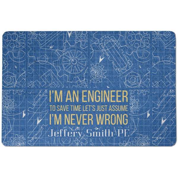 Engineer Quotes Dog Food Mat - Small without bowls