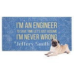 Engineer Quotes Dog Towel (Personalized)