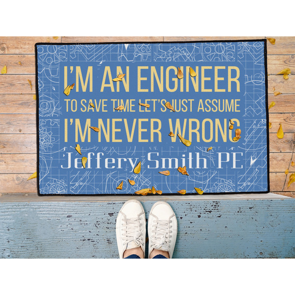 Engineer Quotes Door Mat - LIFESTYLE (Med)