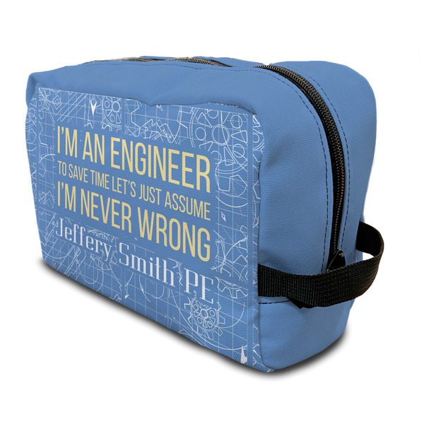 Custom Engineer Quotes Toiletry Bag / Dopp Kit (Personalized)